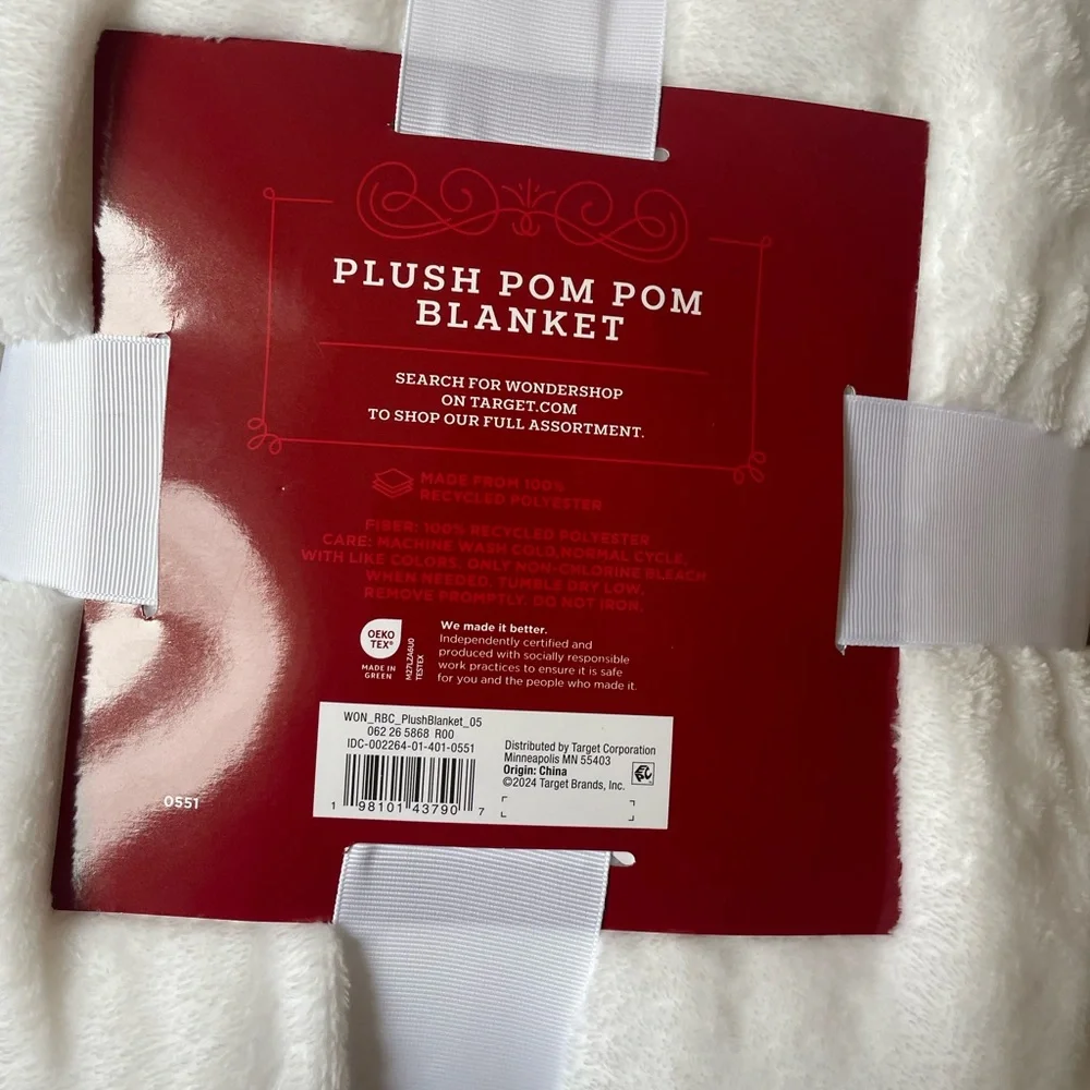 Twin Pompom White Blanket Target Wondershop